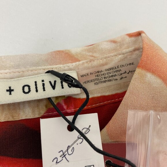 Alice + Olivia x Kelly Dabbah Willa Silk Thrive Blouse XS NWT $395 - Picture 7 of 10